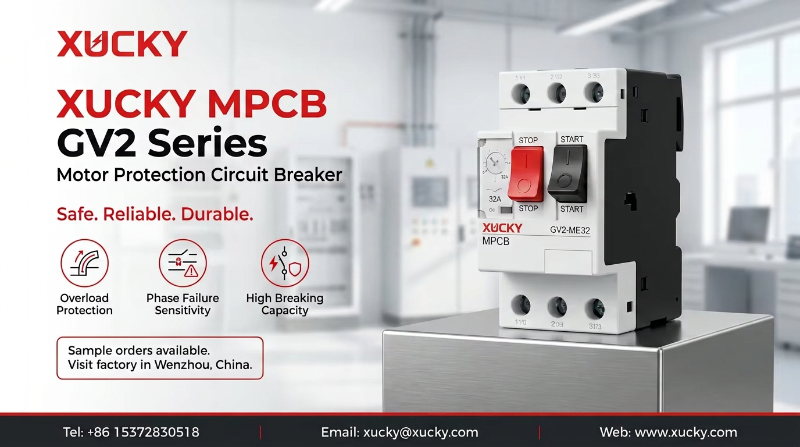 XUCKY optimise le MPCB de la série GV2 pour l'automatisation industrielle haute performance.